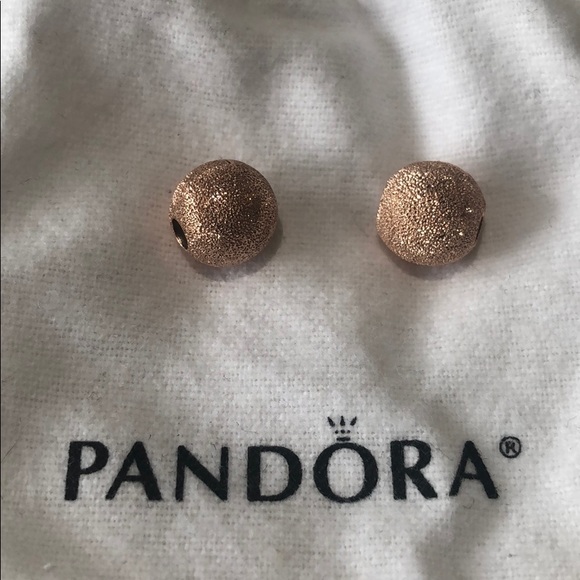 Pandora Jewelry - Rose Gold Matte Brilliance Clips